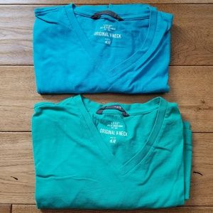H&M Men Original V-Neck Shirt Bundle Size Medium